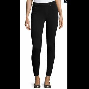 Spanx Jean-Ish Twill Leggings, Very Black sz LG